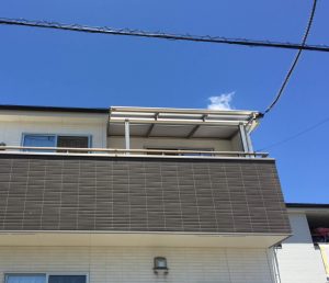 バルコニー屋根取付