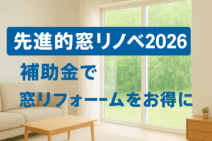 2026年も継続決定！“先進的窓リノベ”